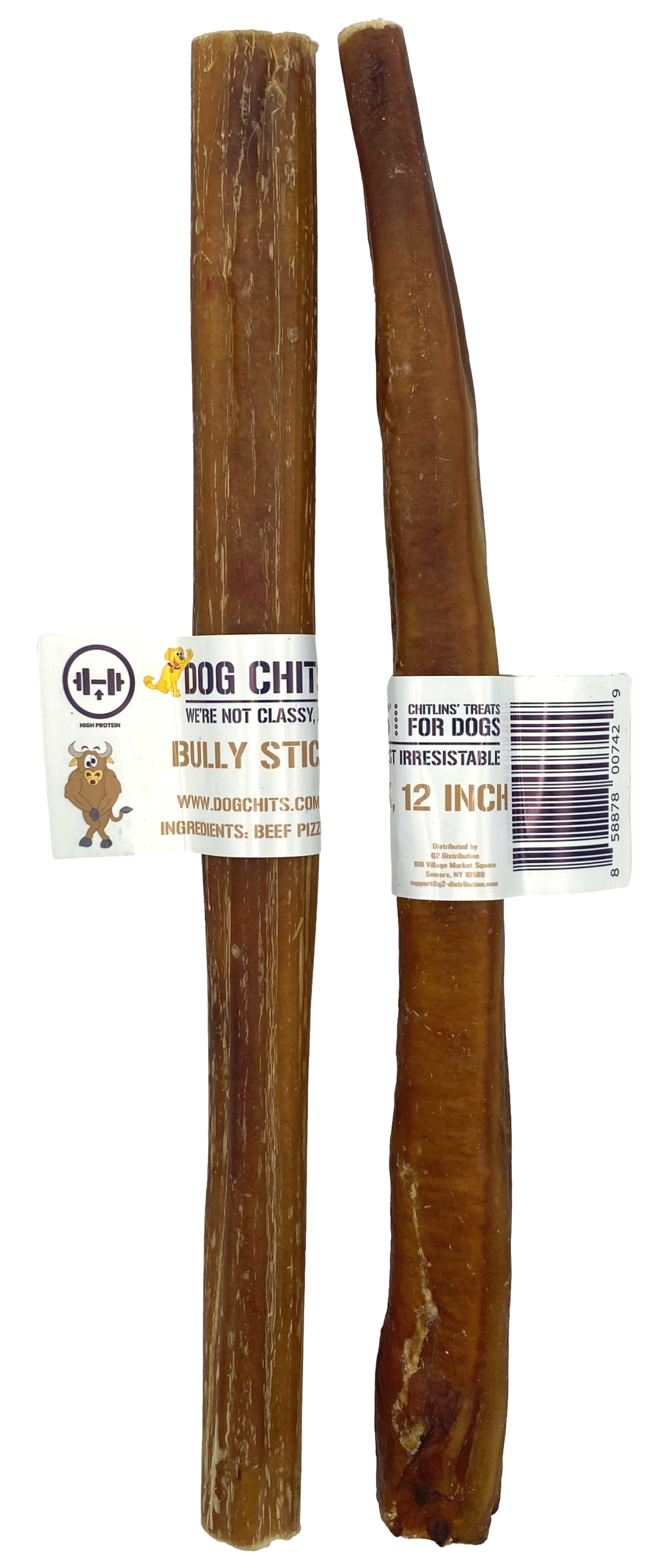 Bully Sticks, 12" 30 Pack, Open Top Bin Box (WHOLESALE ONLY)