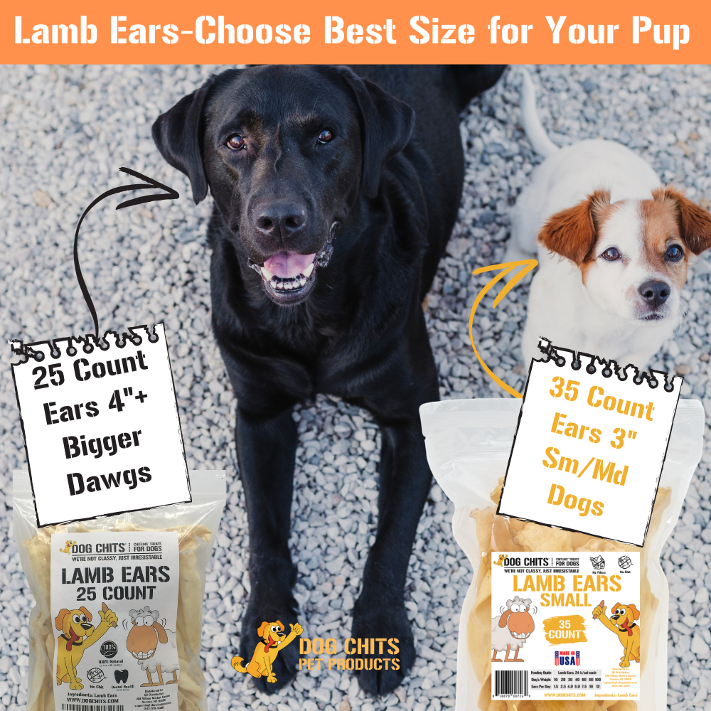 Lamb Ears for Dogs, Small - 35 Pack