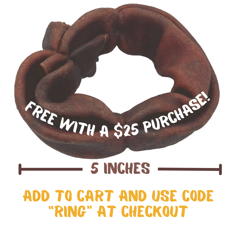 Collagen Ring 5 Inch Diameter, 1 Ring – Dog Chits Pet Products