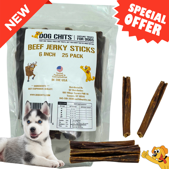 Beef Jerky 6 Inch Sticks 25 Pack