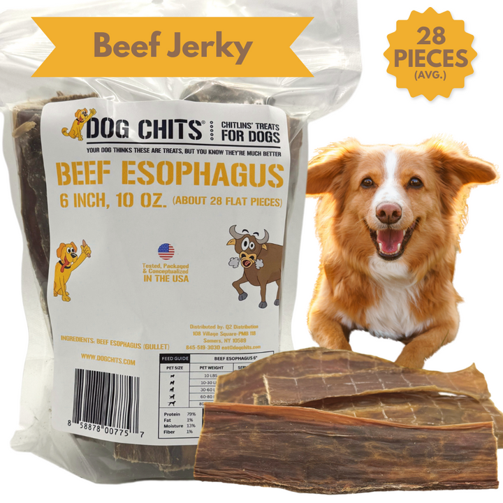 Beef Jerky Flats, 6 Inch, 10 oz. Bag (avg. 25 pieces)