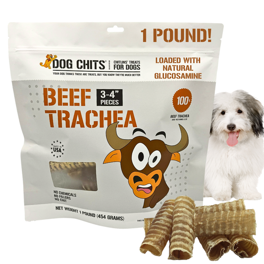 Beef Trachea Dog Treats - 1 lb. (3"-4" pieces)