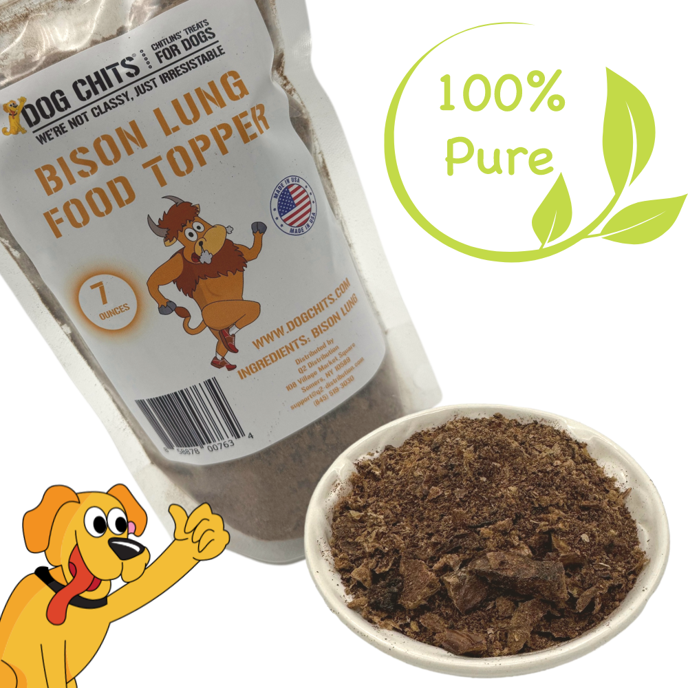 Bison Lung Food Topper for Dogs - 7 oz