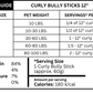 Curly Bully Sticks 12 Inch 25 Pack