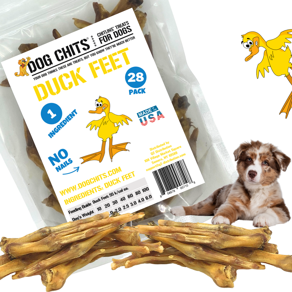 Duck Feet Dog Treats for Dogs - 28 pack (NO NAILS)