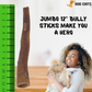 Bully Stick JUMBO 12 Inch 1 Pack Zero Odor Made in USA with USA Beef
