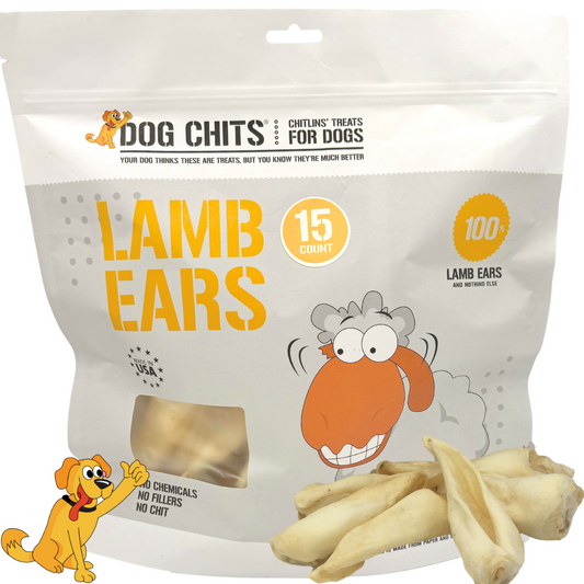 Lamb Ears for Dogs, Large - 15 Pack