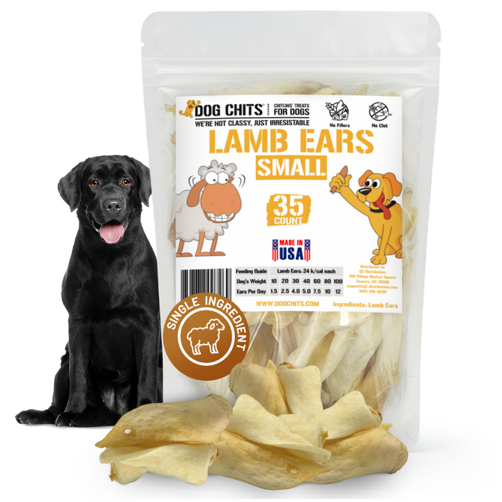 Lamb Ears for Dogs, Small - 35 Pack