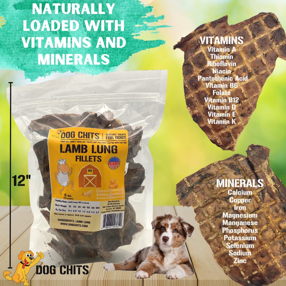 Lamb Lung Fillets for Dogs - 6 oz.