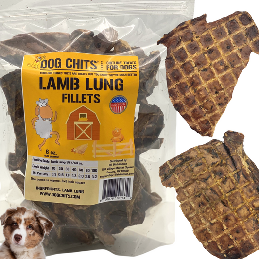 Lamb Lung Fillets for Dogs - 6 oz.