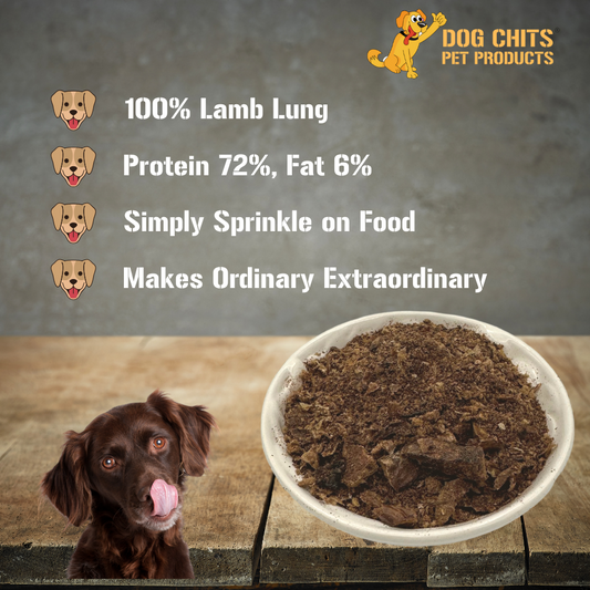 Lamb Lung Food Topper for Dogs - 7 oz