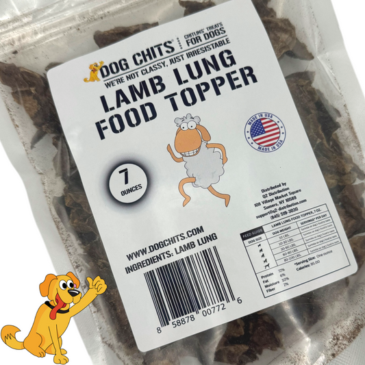 Lamb Lung Food Topper for Dogs - 7 oz