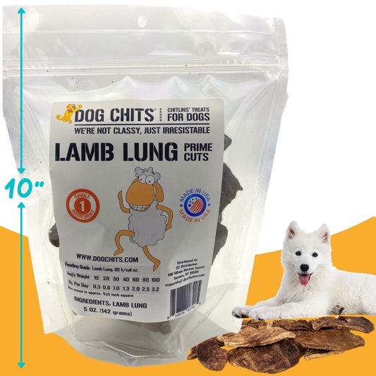 Lamb Lung PRIME CUTS for Dogs - 5 oz.