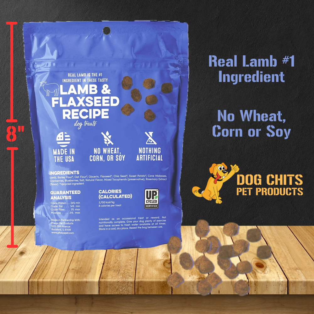 Lamb and Flaxseed Premium Dog Treats - 4 oz