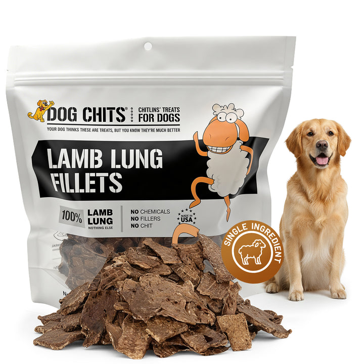 Lamb Lung Fillet Treats for Dogs - 10 oz