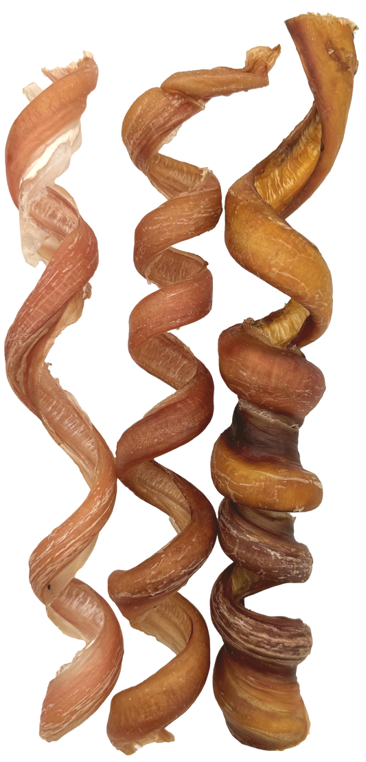 Curly Bully Sticks 12 Inch 25 Pack