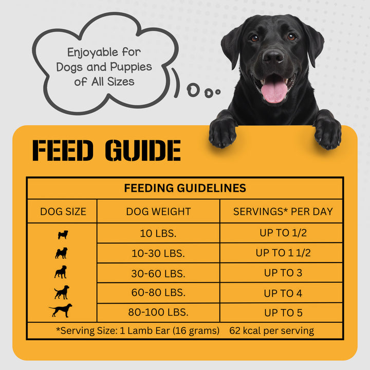 Lamb Ears for Dogs, Small - 35 Pack