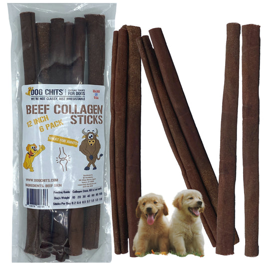 Collagen Sticks, 12 Inch, 6 Pack