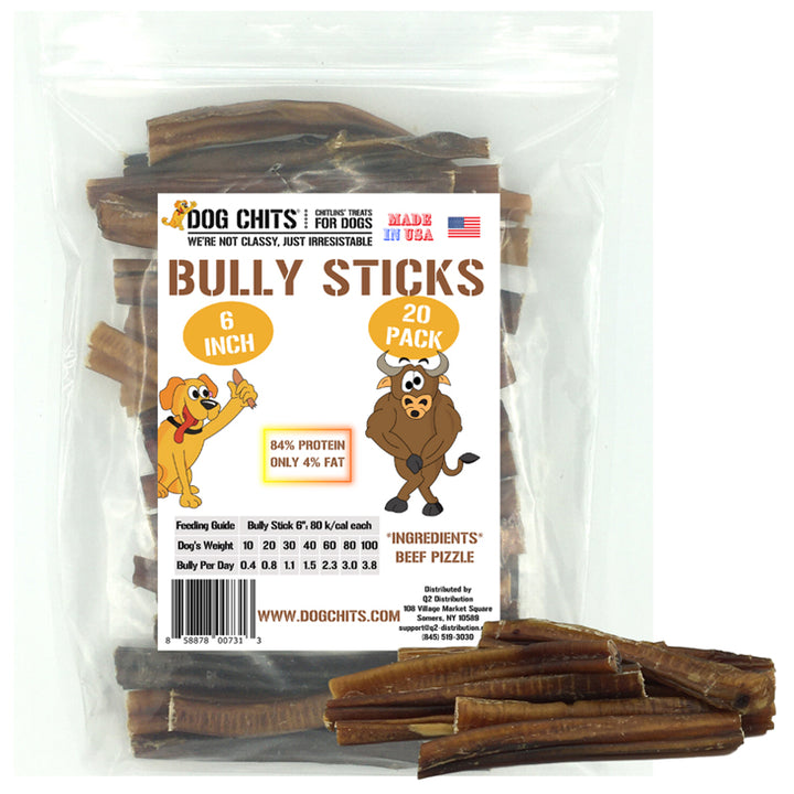 Bully Sticks - 6 Inch, 20 Count