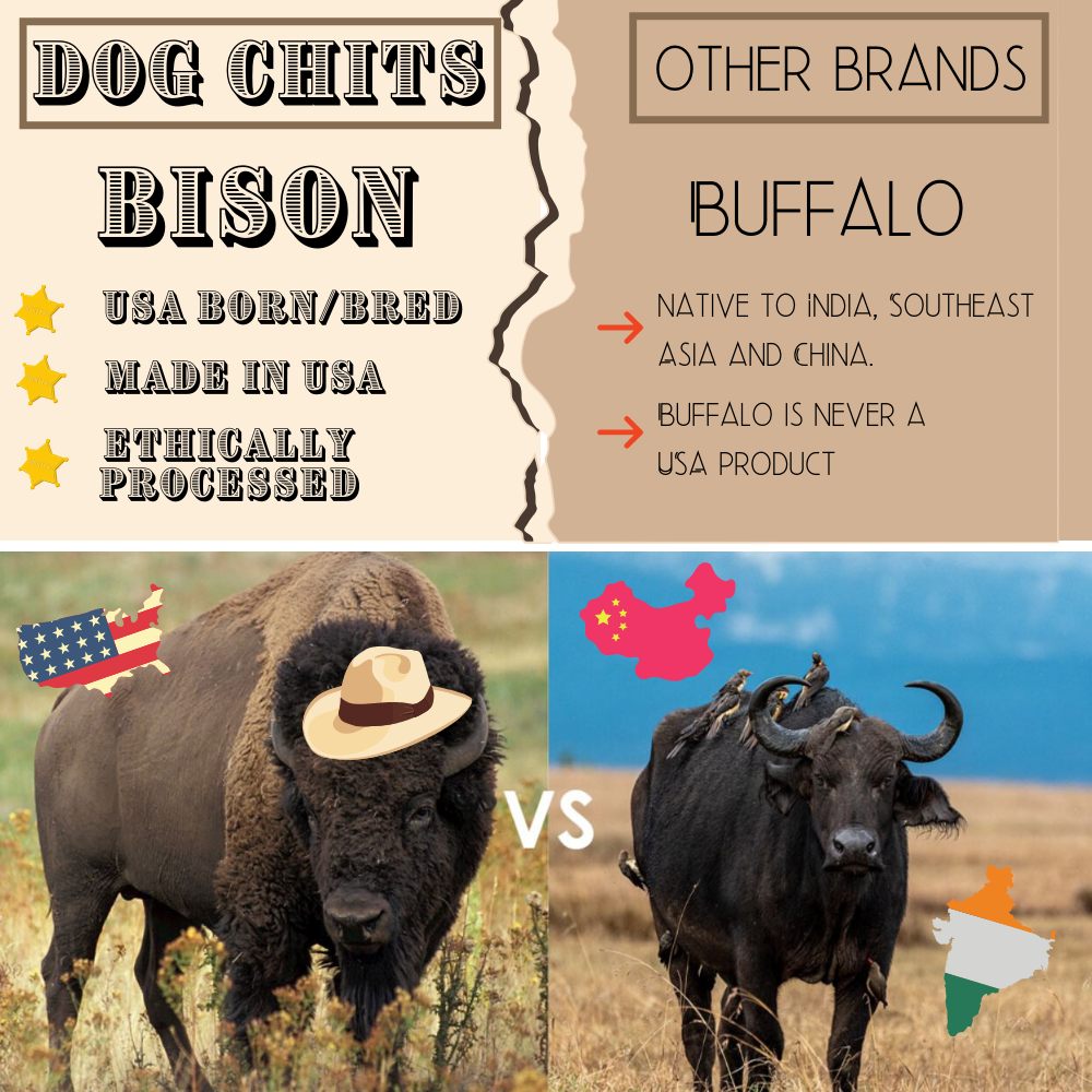 Bison dog treats