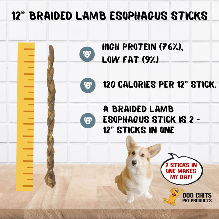 Lamb Esophagus (Gullet), 12 Inch, 8 Pack