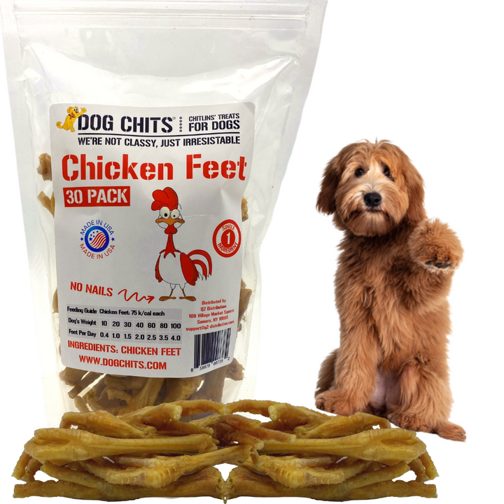 Chicken Feet, 30 Pack (Nails Removed)