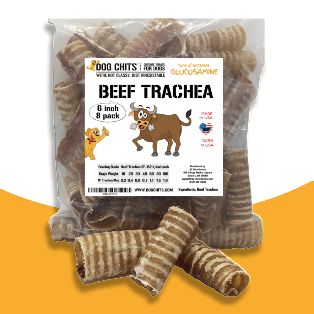 Beef Trachea for Dogs, 8 - 6 Inch Pieces